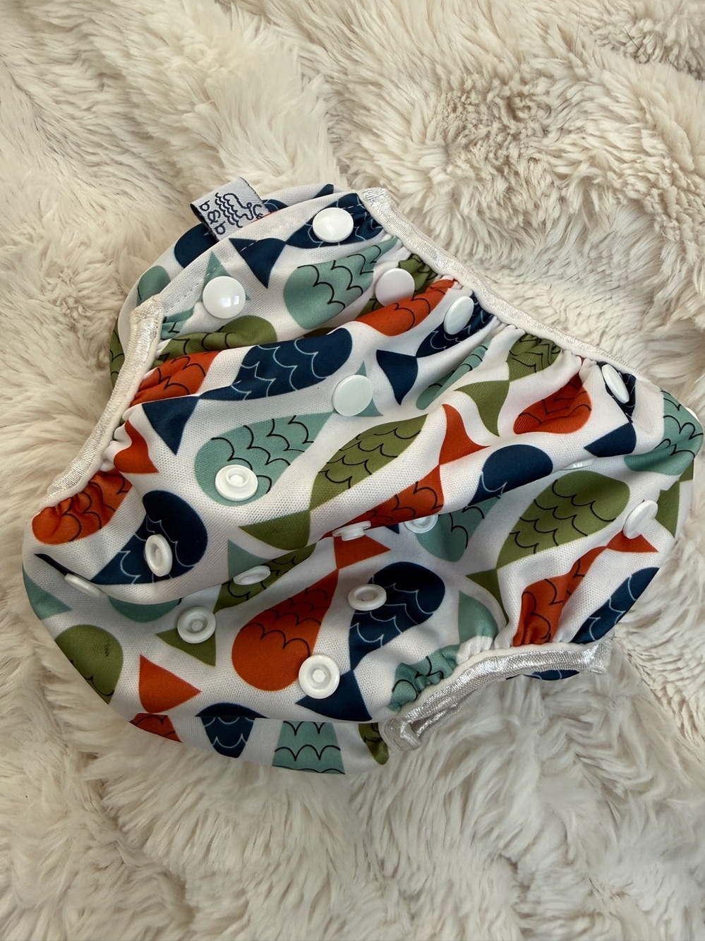 Beau & Belle Littles Adjustable Swim Diaper 0-3 years. Like New.